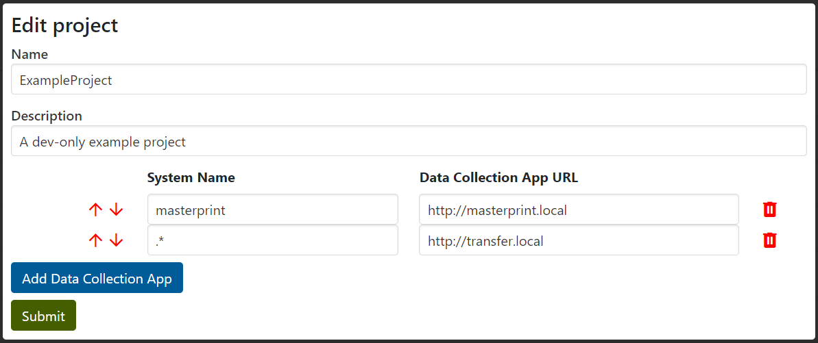 Configure data collectiona apps