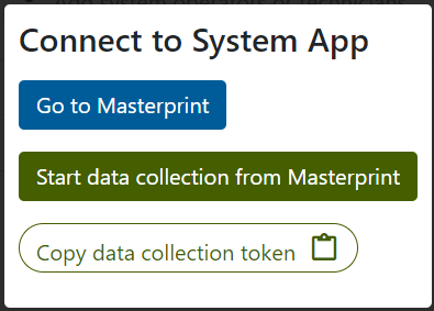 Data collection dialog