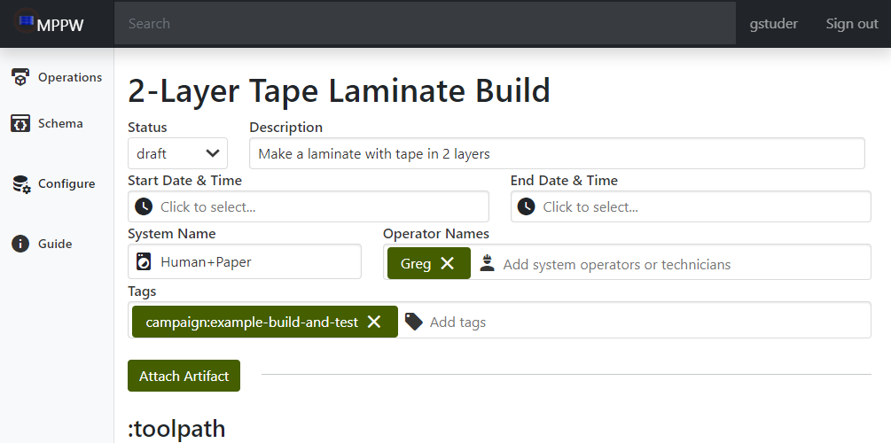 Build Operation Basics