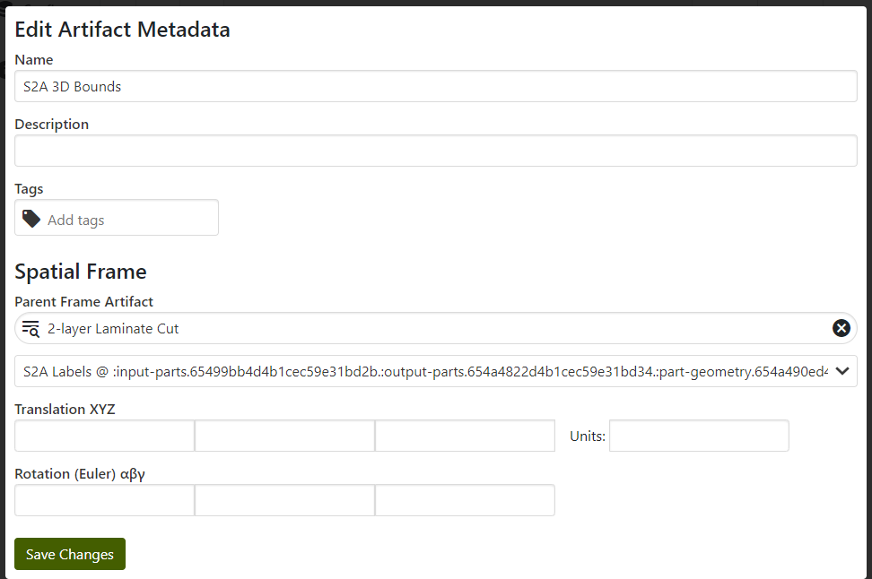 Specimen Bounds Parent