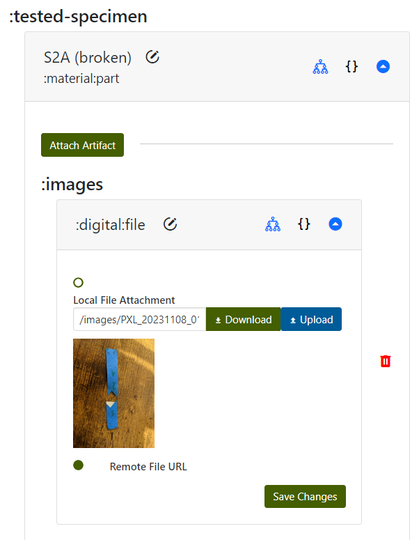 Specimen Tested Image A