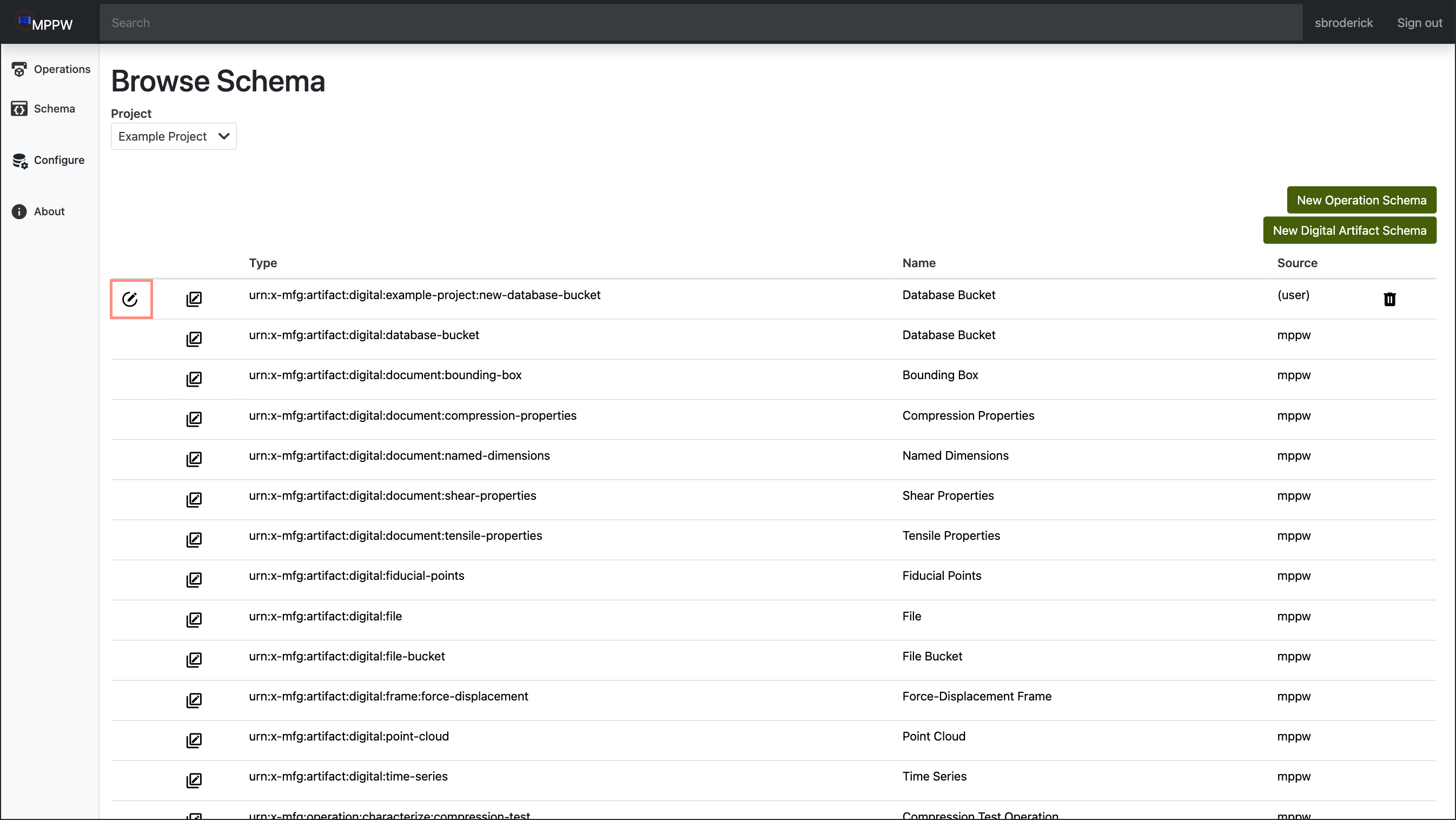 Modify Schema